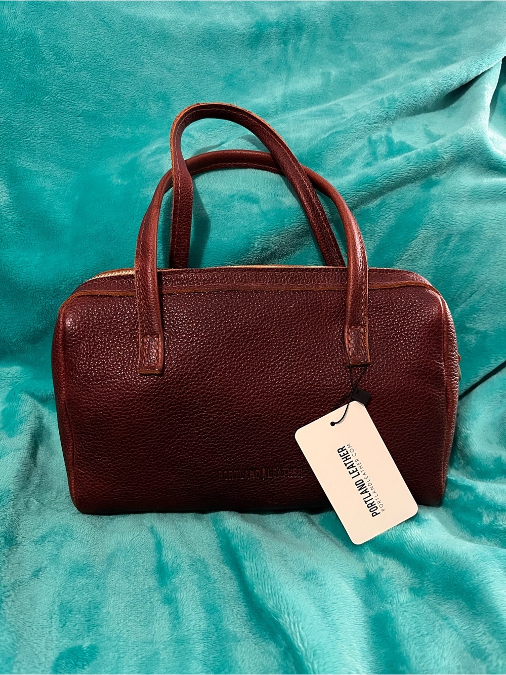 Portland Leather Large Sloan Doctor Bag in Nutmeg NWT